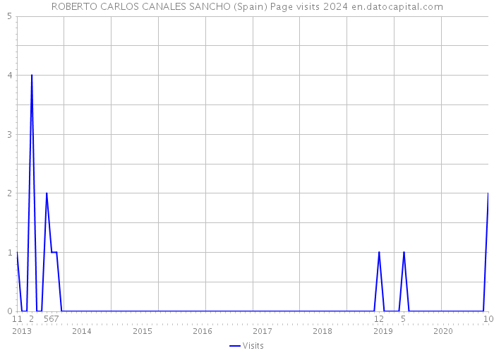 ROBERTO CARLOS CANALES SANCHO (Spain) Page visits 2024 