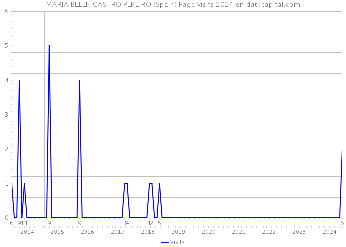 MARIA BELEN CASTRO PEREIRO (Spain) Page visits 2024 