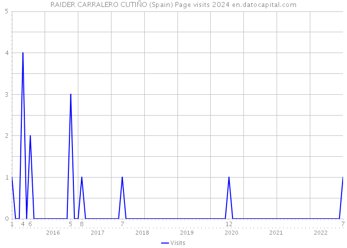 RAIDER CARRALERO CUTIÑO (Spain) Page visits 2024 