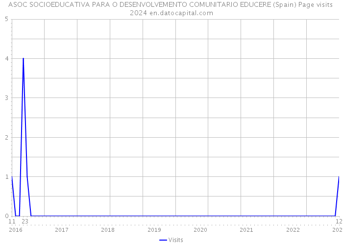 ASOC SOCIOEDUCATIVA PARA O DESENVOLVEMENTO COMUNITARIO EDUCERE (Spain) Page visits 2024 