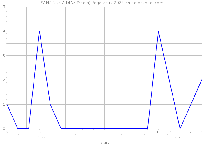 SANZ NURIA DIAZ (Spain) Page visits 2024 