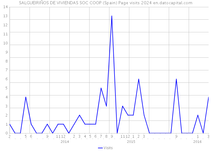 SALGUEIRIÑOS DE VIVIENDAS SOC COOP (Spain) Page visits 2024 