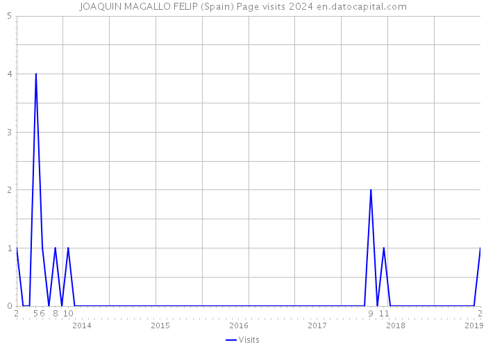 JOAQUIN MAGALLO FELIP (Spain) Page visits 2024 