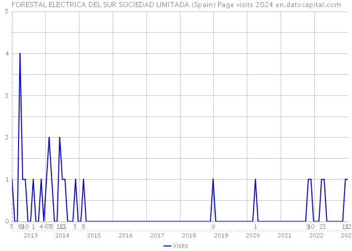 FORESTAL ELECTRICA DEL SUR SOCIEDAD LIMITADA (Spain) Page visits 2024 