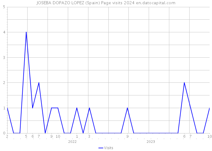 JOSEBA DOPAZO LOPEZ (Spain) Page visits 2024 