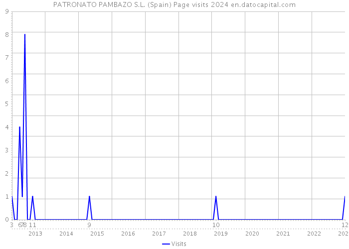 PATRONATO PAMBAZO S.L. (Spain) Page visits 2024 