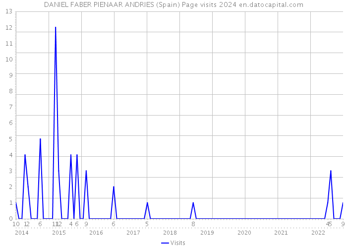 DANIEL FABER PIENAAR ANDRIES (Spain) Page visits 2024 