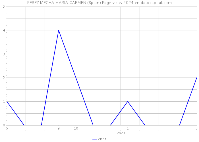 PEREZ MECHA MARIA CARMEN (Spain) Page visits 2024 