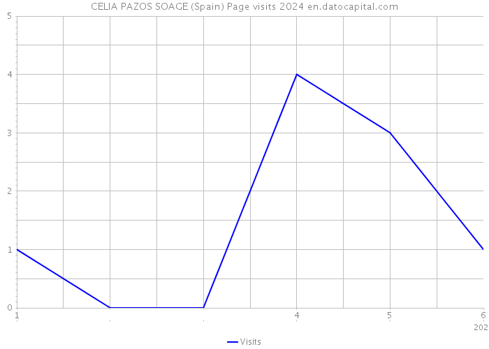CELIA PAZOS SOAGE (Spain) Page visits 2024 