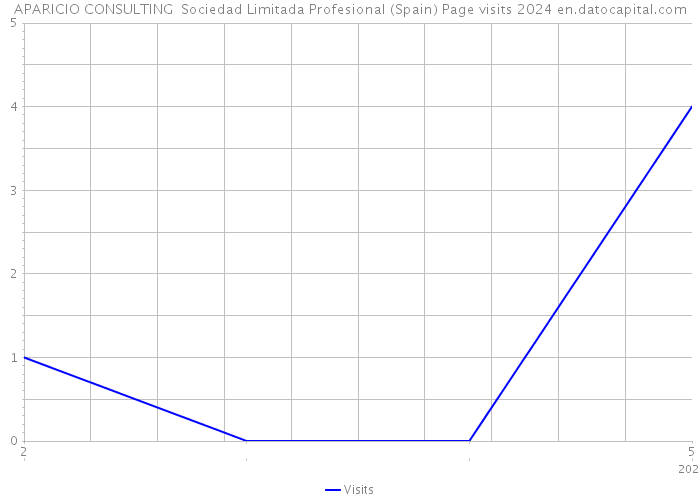 APARICIO CONSULTING Sociedad Limitada Profesional (Spain) Page visits 2024 