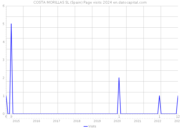 COSTA MORILLAS SL (Spain) Page visits 2024 