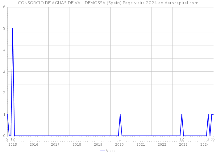 CONSORCIO DE AGUAS DE VALLDEMOSSA (Spain) Page visits 2024 