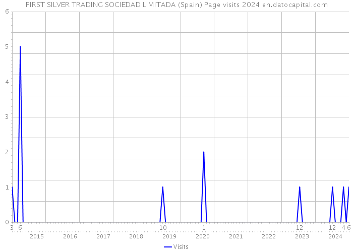 FIRST SILVER TRADING SOCIEDAD LIMITADA (Spain) Page visits 2024 