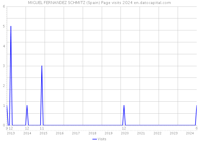 MIGUEL FERNANDEZ SCHMITZ (Spain) Page visits 2024 