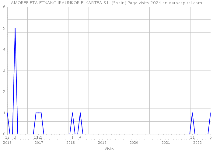 AMOREBIETA ETXANO IRAUNKOR ELKARTEA S.L. (Spain) Page visits 2024 
