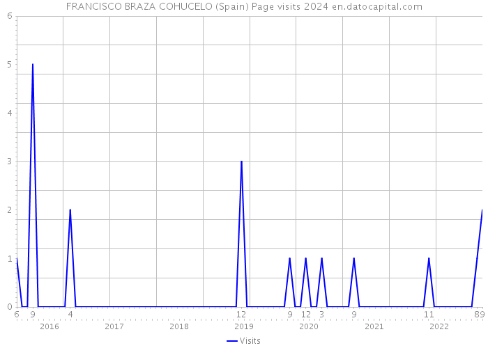 FRANCISCO BRAZA COHUCELO (Spain) Page visits 2024 
