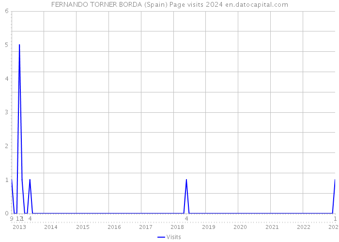 FERNANDO TORNER BORDA (Spain) Page visits 2024 