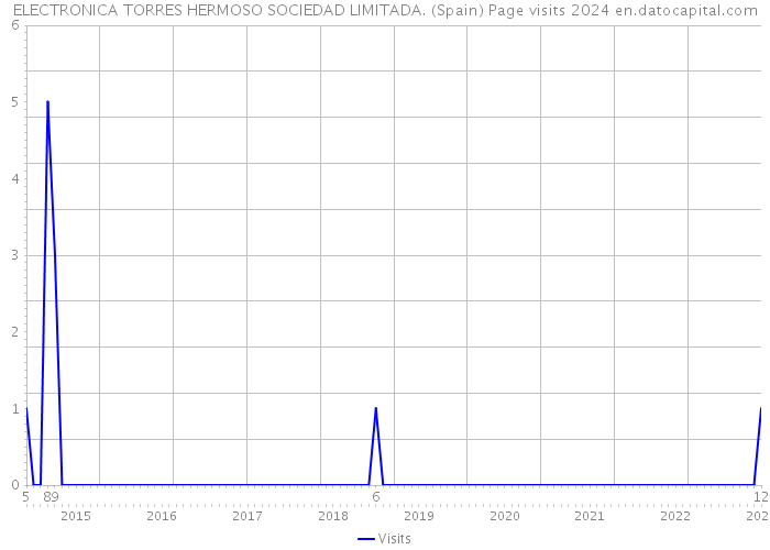 ELECTRONICA TORRES HERMOSO SOCIEDAD LIMITADA. (Spain) Page visits 2024 