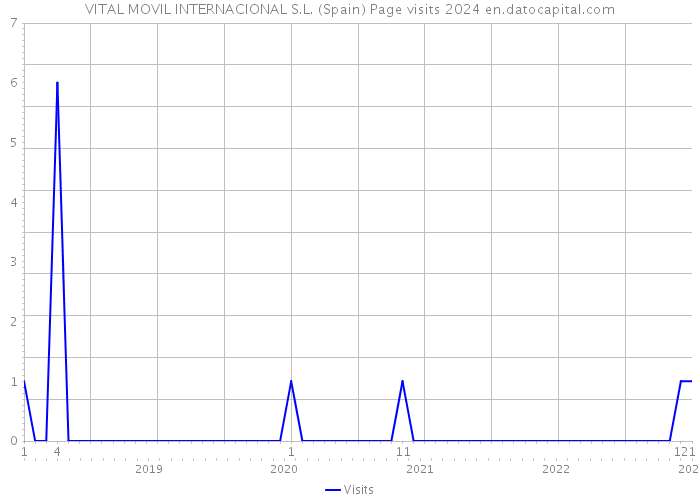 VITAL MOVIL INTERNACIONAL S.L. (Spain) Page visits 2024 