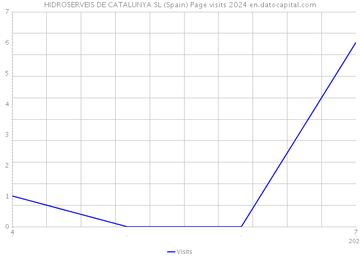 HIDROSERVEIS DE CATALUNYA SL (Spain) Page visits 2024 