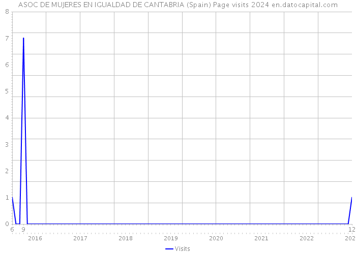 ASOC DE MUJERES EN IGUALDAD DE CANTABRIA (Spain) Page visits 2024 