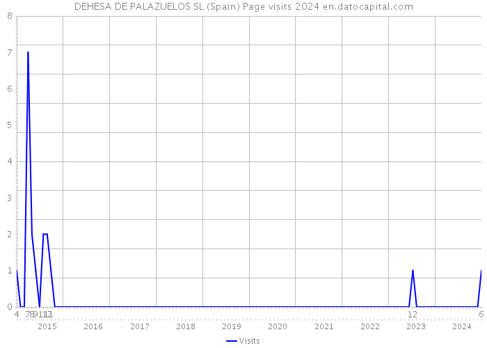 DEHESA DE PALAZUELOS SL (Spain) Page visits 2024 