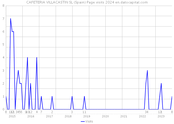 CAFETERIA VILLACASTIN SL (Spain) Page visits 2024 