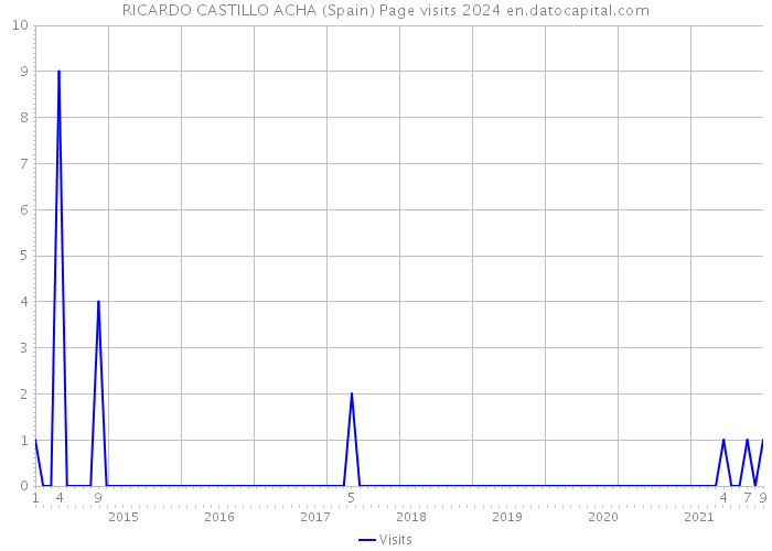 RICARDO CASTILLO ACHA (Spain) Page visits 2024 
