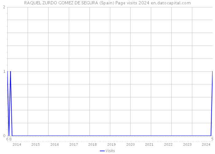 RAQUEL ZURDO GOMEZ DE SEGURA (Spain) Page visits 2024 