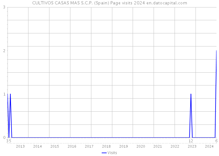 CULTIVOS CASAS MAS S.C.P. (Spain) Page visits 2024 