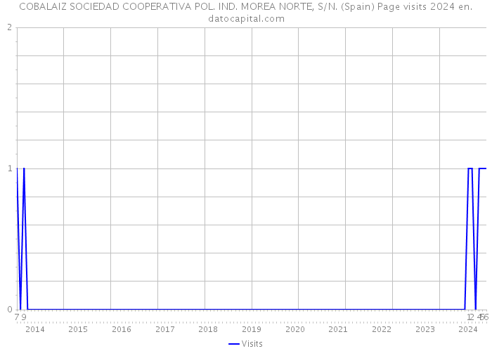 COBALAIZ SOCIEDAD COOPERATIVA POL. IND. MOREA NORTE, S/N. (Spain) Page visits 2024 
