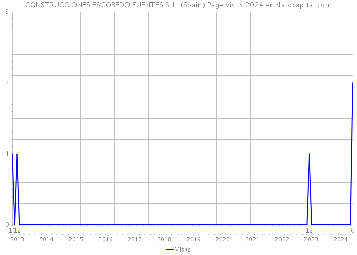 CONSTRUCCIONES ESCOBEDO FUENTES SLL. (Spain) Page visits 2024 