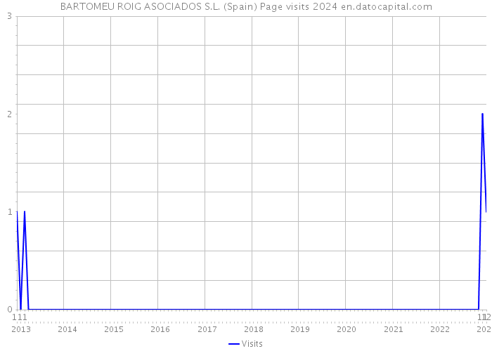 BARTOMEU ROIG ASOCIADOS S.L. (Spain) Page visits 2024 