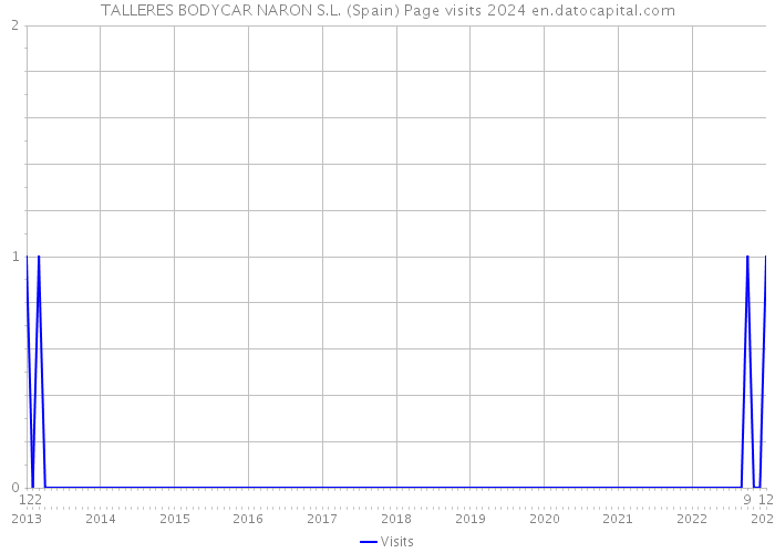 TALLERES BODYCAR NARON S.L. (Spain) Page visits 2024 