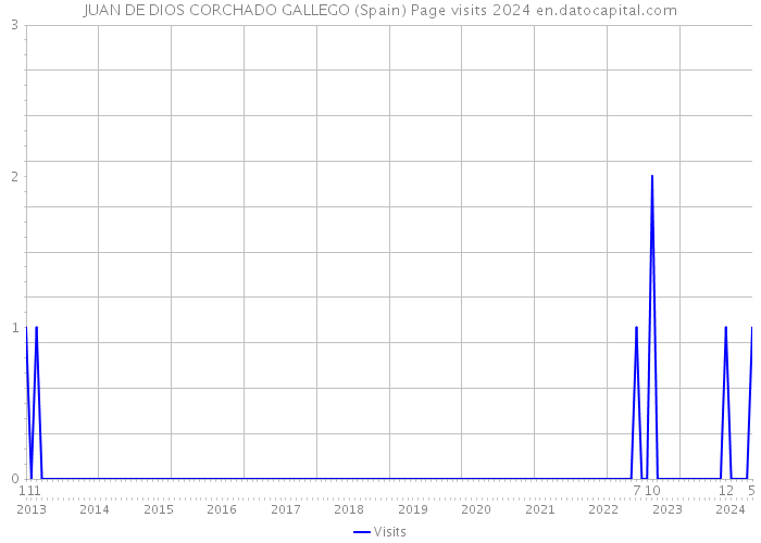 JUAN DE DIOS CORCHADO GALLEGO (Spain) Page visits 2024 