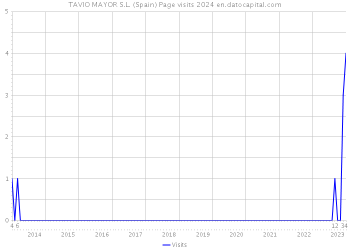 TAVIO MAYOR S.L. (Spain) Page visits 2024 