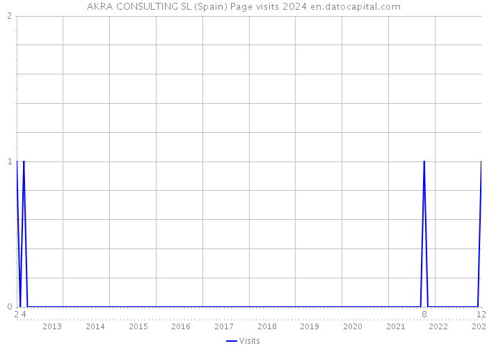 AKRA CONSULTING SL (Spain) Page visits 2024 