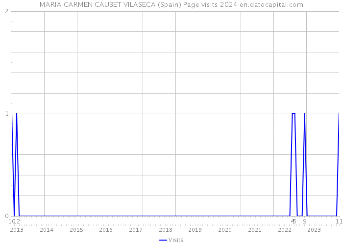 MARIA CARMEN CAUBET VILASECA (Spain) Page visits 2024 