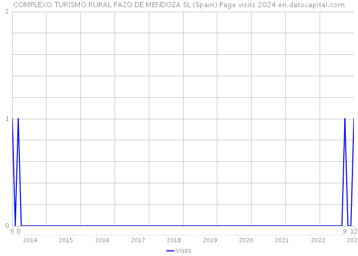 COMPLEXO TURISMO RURAL PAZO DE MENDOZA SL (Spain) Page visits 2024 