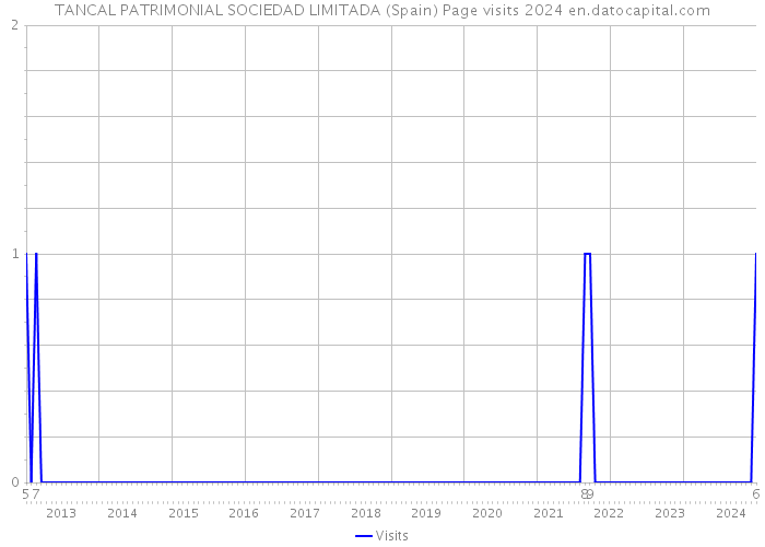 TANCAL PATRIMONIAL SOCIEDAD LIMITADA (Spain) Page visits 2024 