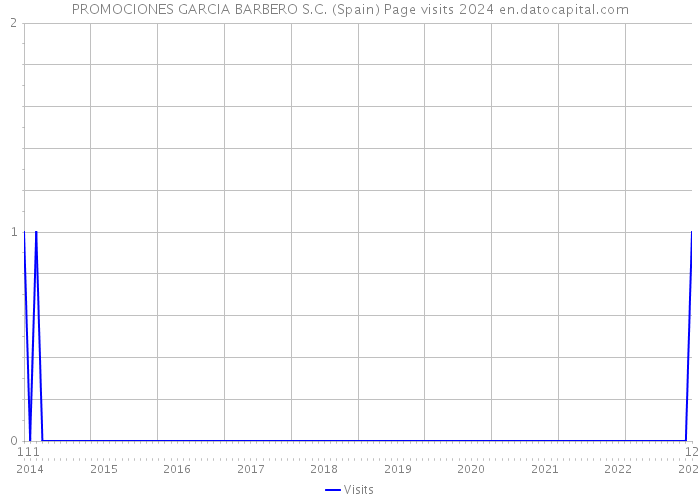 PROMOCIONES GARCIA BARBERO S.C. (Spain) Page visits 2024 