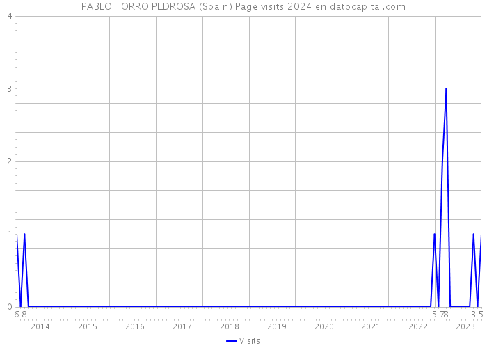 PABLO TORRO PEDROSA (Spain) Page visits 2024 