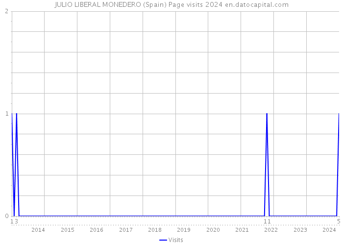 JULIO LIBERAL MONEDERO (Spain) Page visits 2024 