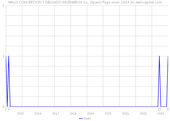 WALO CONCEPCION Y DELGADO INGENIEROS S.L. (Spain) Page visits 2024 