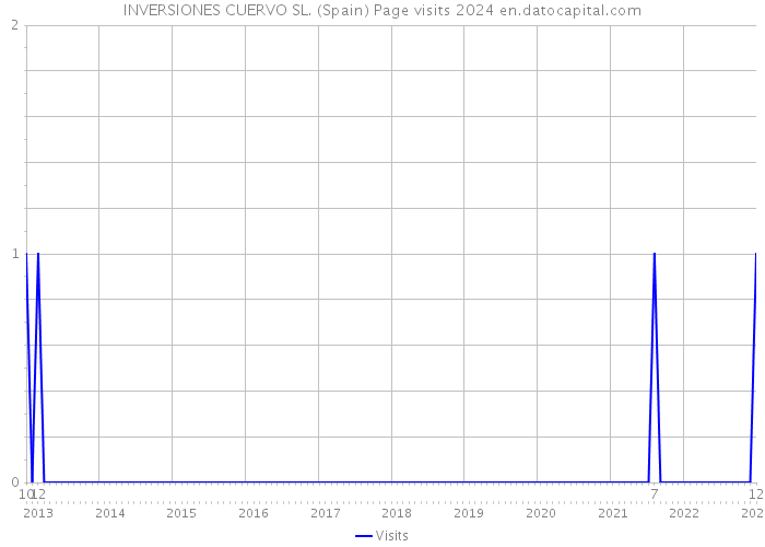 INVERSIONES CUERVO SL. (Spain) Page visits 2024 