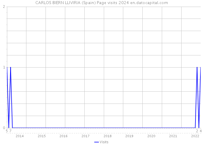 CARLOS BIERN LLIVIRIA (Spain) Page visits 2024 