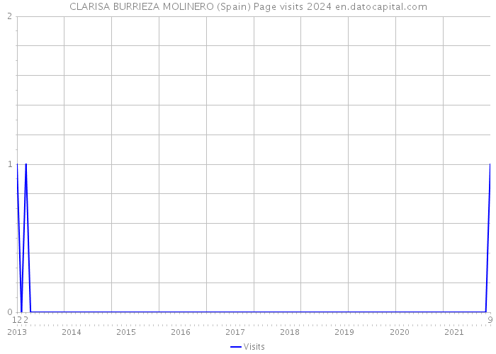 CLARISA BURRIEZA MOLINERO (Spain) Page visits 2024 