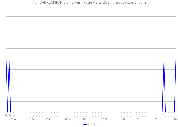 AUTO-PRECISION S.L. (Spain) Page visits 2024 