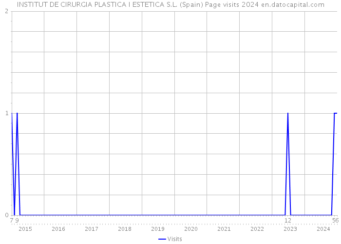 INSTITUT DE CIRURGIA PLASTICA I ESTETICA S.L. (Spain) Page visits 2024 