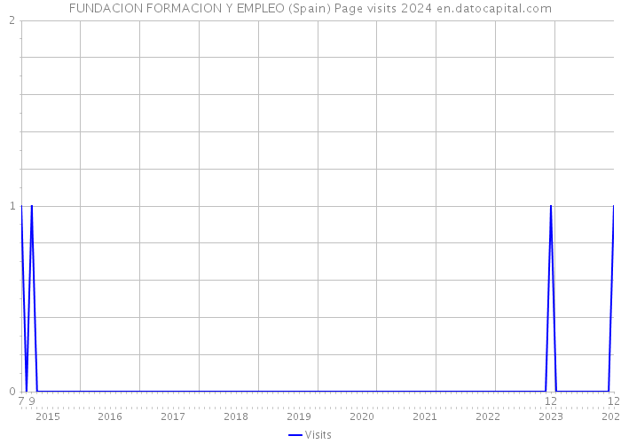 FUNDACION FORMACION Y EMPLEO (Spain) Page visits 2024 